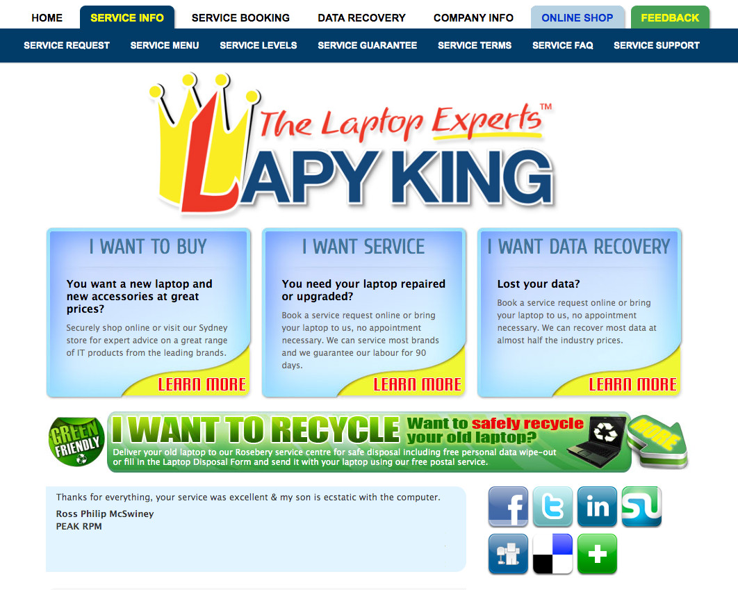 Lapy King - Computer Sales and Repair